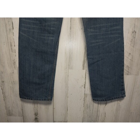 FUSAI Men's Straight Leg Jeans Size 34x30 Embroidered Pockets - Picture 7 of 11